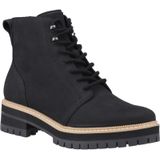 Veterlaarsjes - Wylder - Zwart - Leer/Suède - Ronde Neus - Blokhak