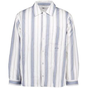 Olaf Hussein Padded stripe overshirts
