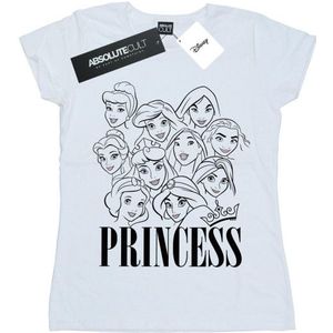 Li-cense Disney dames prinses multi faces katoenen t-shirt