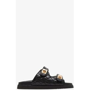 Steve Madden - Schmona - Pantoffels - Zwart - Leer