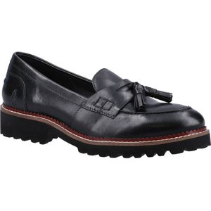 Hush Puppies - Ginny - Leren Instappers - Zwart