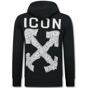Top-Star Oversized hoodie met capuchon icon dollar print
