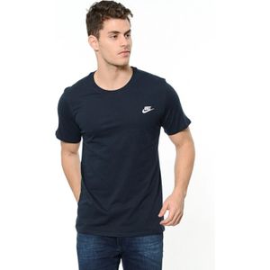 Nike - Futura - T-shirt - Marineblauw - Geborduurd Logo