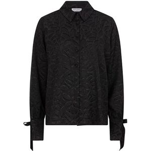 Lofty Manner - Blouse Mette Qk08 - Zwart - Dames