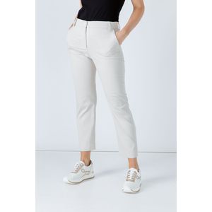 Chino Broeken - Zandkleur - Getailleerde Enkellange Broek - Stretch Gabardine Stof