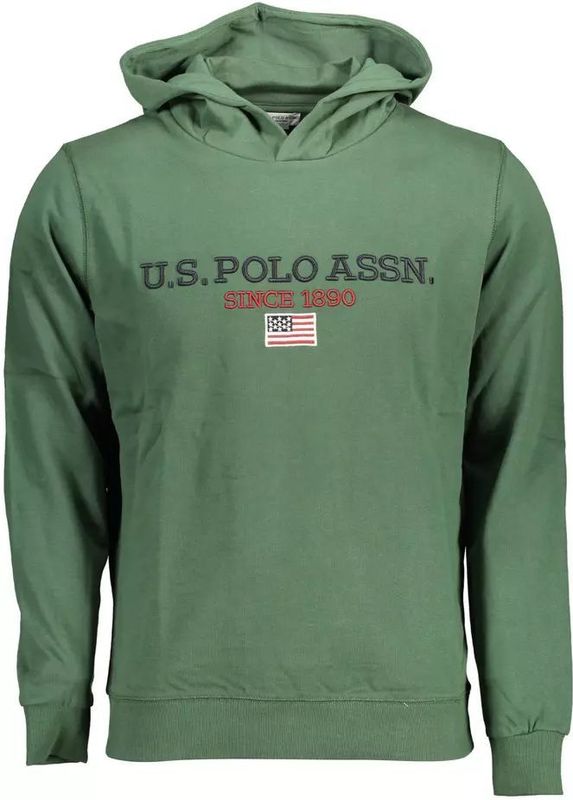 U.s. Polo Assn. - Groene Hoodie - Heren - Katoen