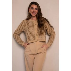 Freebird - Kyera Ls - Cardigan - Camel