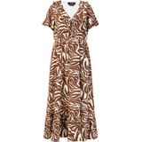 faina Jurk  bruin / wit