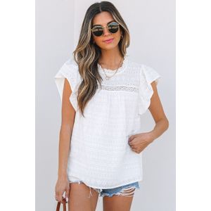 Ooglet Kant Top met Vleermuismouwen Blouse