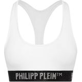 Philipp Plein - Sportbeha - Wit - Stretch-jersey