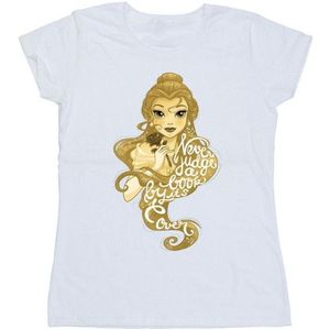 Li-cense Disney dames beauty and the beast oordeel nooit katoenen t-shirt