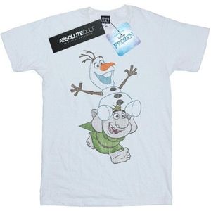 Li-cense Disney dames frozen olaf en troll katoenen vriendje t-shirt