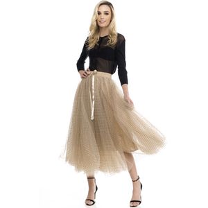 A-lijnrok - Stippen - Tule Rok - Elastische Taille