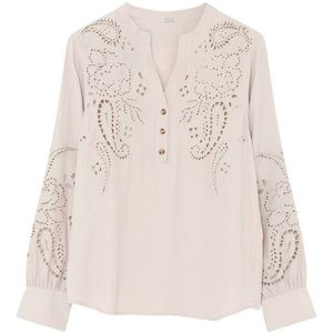 Gustav - Top lange mouw - Zand - 58626