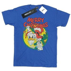 Disney Heren Donald Duck Vrolijk Kerstmis T-Shirt