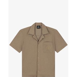 Malelions - Seersucker Shirt - Polo Shirt - Beige