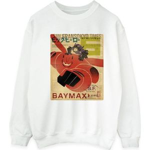 Li-cense Disney heren big hero 6 baymax flying baymax krant sweatshirt