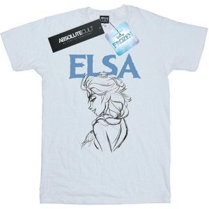 Li-cense Disney dames frozen elsa profiel schets katoenen vriendje t-shirt