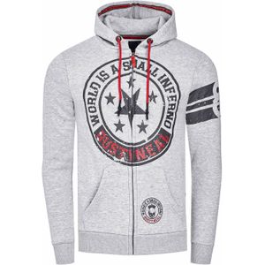 Rusty Neal - Heren Sweatshirt - Grijs - Katoen/Polyester