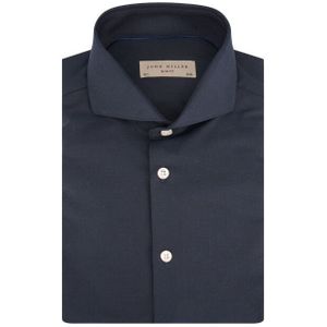 John Miller - Slim Fit - Overhemd - Blauw