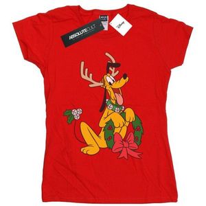Li-cense Disney dames pluto kerst rendier katoenen t-shirt