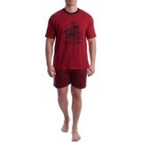 Herenpyjama 100% katoen met korte mouwen KL30000