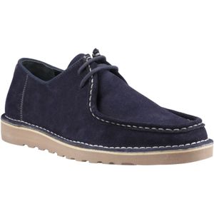 Hush Puppies - Otis - Veterschoenen - Marineblauw - Suède