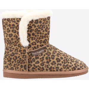 Hush Puppies - Ashleigh - Pantoffels - Luipaardprint - Imitatiebont