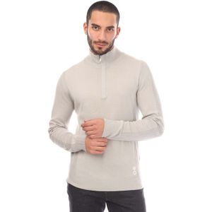 Belstaff - Challenger - Sweater - Grijs - Katoen Zijde Mengsel