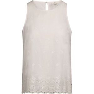 Trespass - Geborduurd Shirt - Ademend - Katoen - Mouwloos - Ronde Hals