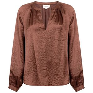 Aaiko - Alanza Vis 521 - Top - Donker Groen - Lange Mouw