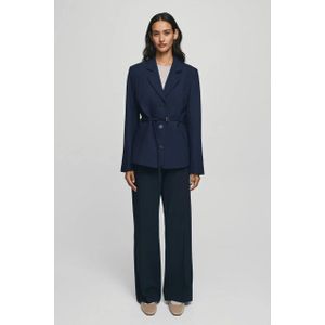Moss Copenhagen - 19431 Freylia Pants - Mari Blue Melange - Dames Broeken