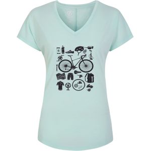 Regatta - Fiets T-shirt - Dames - Grafische Print - Korte Mouwen - V Hals