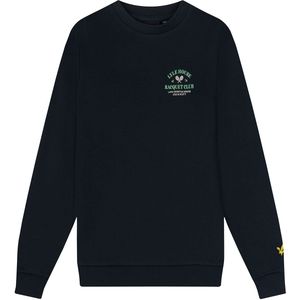 Lyle & Scott Boys' Racquet Club Graphic Sweatshirt - Donkerblauw