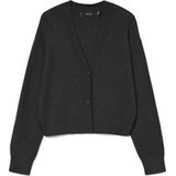 Vero Moda - Vmgold Art LS V-neck Cardigan - Zwart - Dames