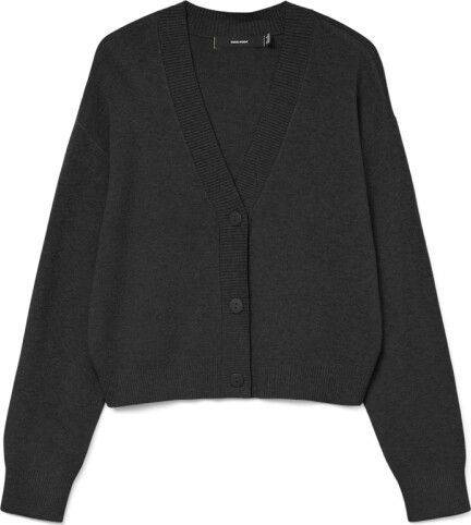 Vero Moda - Vmgold Art LS V-neck Cardigan - Zwart - Dames