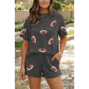 Gestreept Voetbalprint Set