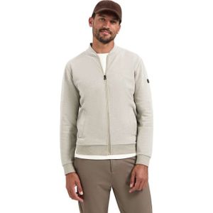 No Excess - Sweatvest - Sand - Lange Mouw - Ritssluiting