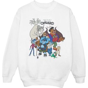 Li-cense Disney heren onward karakter collage sweatshirt