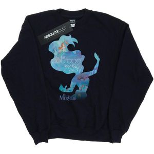 Li-cense Disney princess dames ariël gevuld silhouet sweatshirt