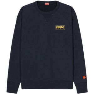 Kenzo - Sweatshirt - Middernachtblauw - Omlijnd Logo