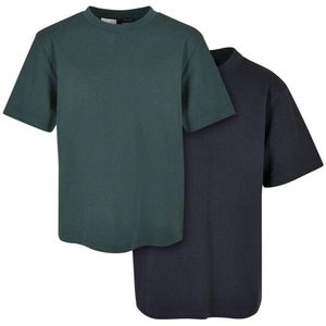 Urban Classics Jongens lang t-shirt (set van 2)