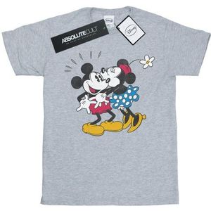 Li-cense Disney heren mickey mouse mickey en minnie kiss t-shirt