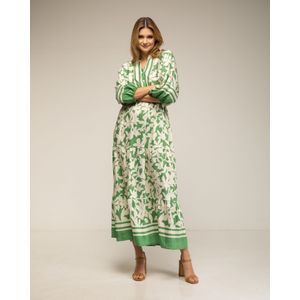 Jurken - Lange Jurk - Met Print - 3/4 Mouwen
