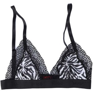 Hugo - Zebraprint Triangle BH - Wit - Zonder Vulling