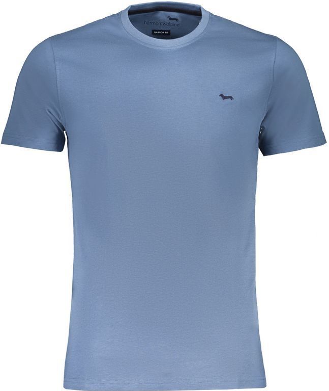 Slim Fit Korte Mouwen T-shirt met Ronde Hals