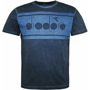 Diadora - Korte Mouw Crew Neck - Lichtblauw - Heren T-shirt