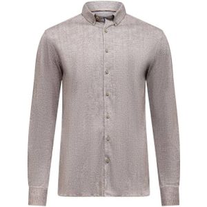 State of Art - Overhemd - Taupe - Lange Mouw - 21425287