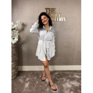 The Dezzy Factory Letter blouse jurk | met ceintuur