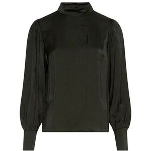 Moss Copenhagen - Blakey Maluca Top - Groen - Blouse - Lange Mouwen